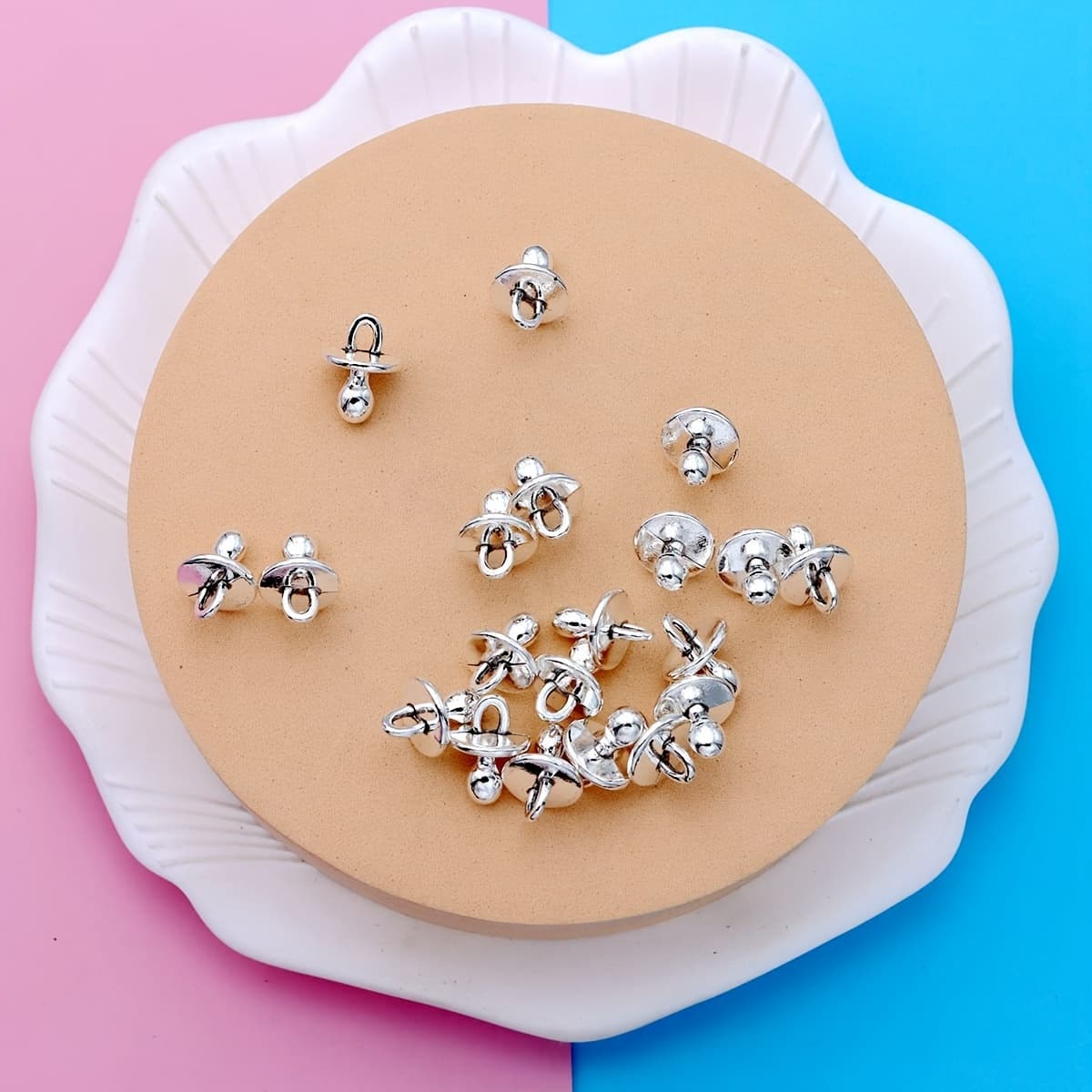 TEMU 20pcs Metal Alloy Pacifier Charms Daily Necessities Pendants For Jewelry Making Diy Handmade Craft