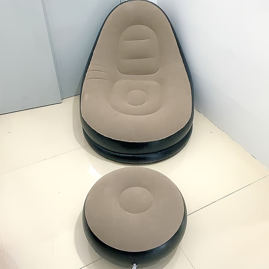 TEMU Inflatable Chair With Household Random Color, Air Sofa Inflatable Couch, Inflatable Lounge Chair For Indoor Living Room Bedroom Reading Room Office Balcony, Outdoor Travel Camping Picnic