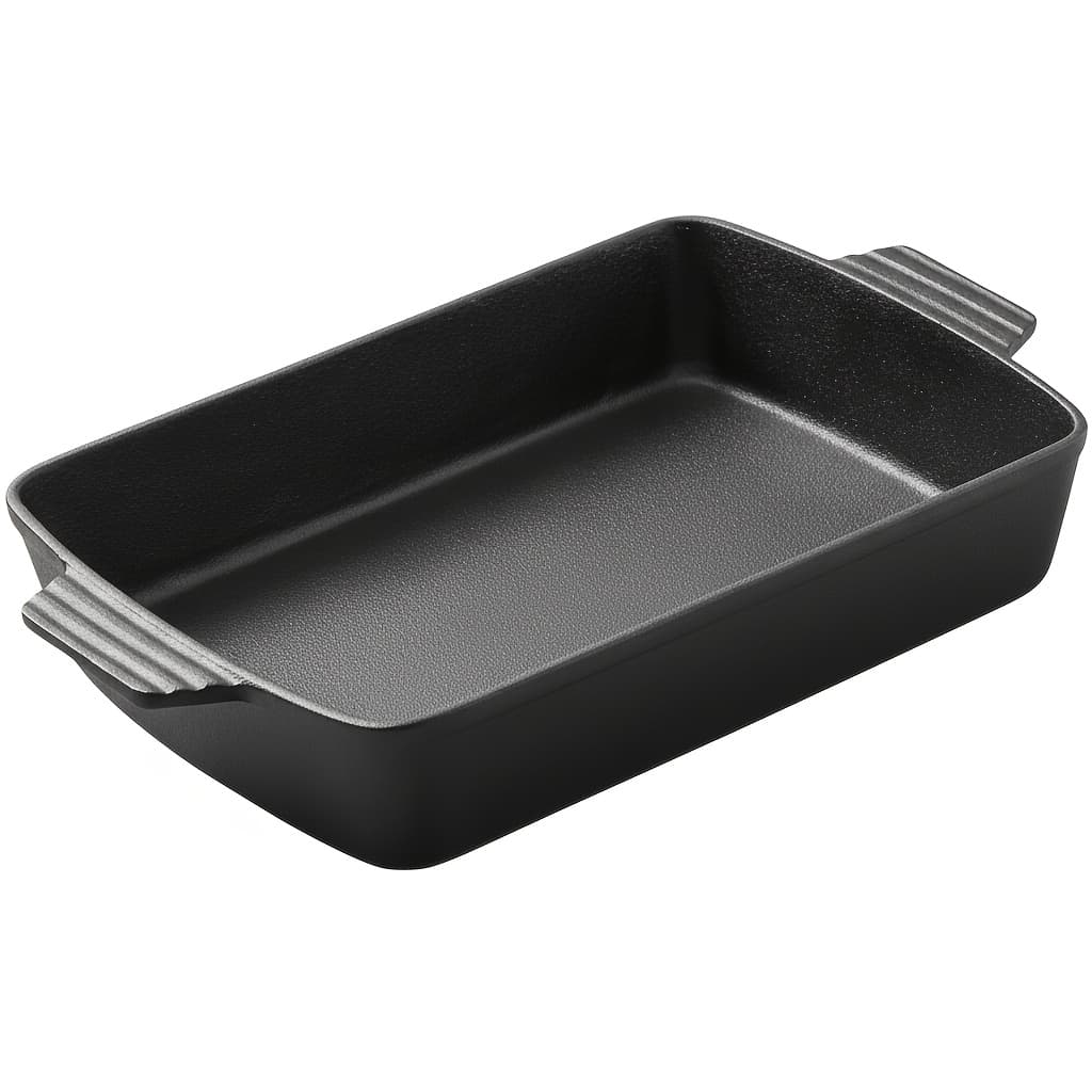 TEMU Large Pre- Cast Lron Dual Handleskillet-multi-use Pan For Grill, Stovetop, Oven, And Campfire- Nonstick Withuniform Heating