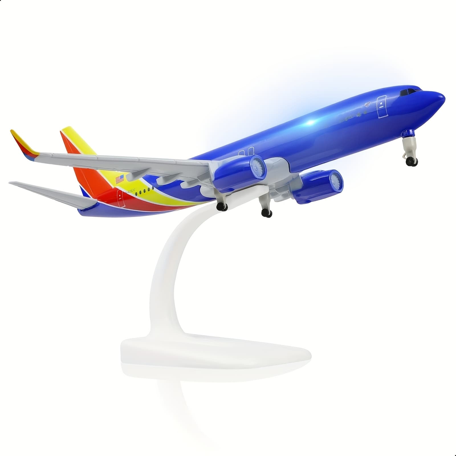 TEMU 1/300 B-737 South Airlines West Diecast Metal Model Plane With Stand-realistic 8.3-inch Collectible Airplane For Adults, Aviation Enthusiasts And Desktop