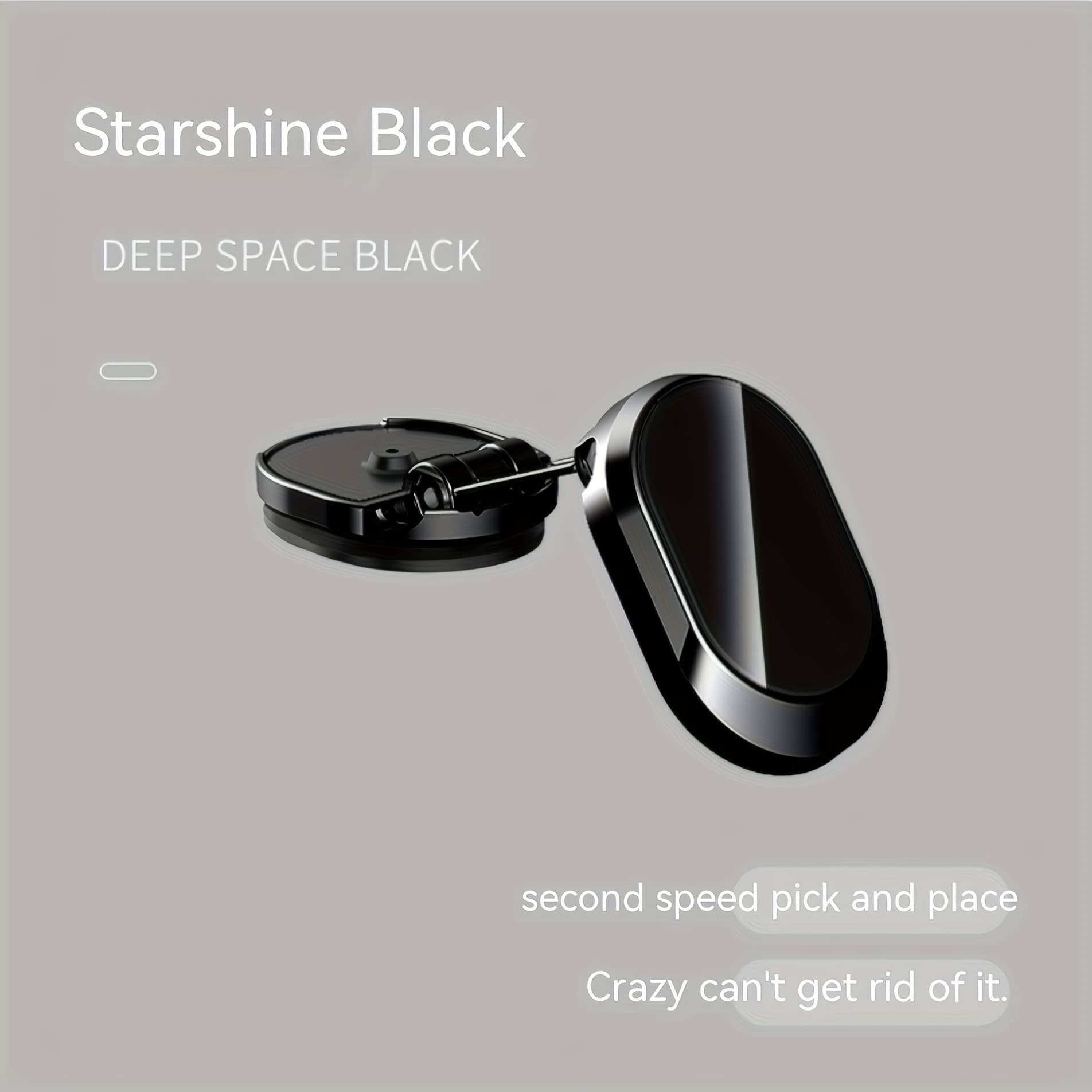 TEMU Car Folding Magnetic Phone Holder Dashboard Mount Car Phone Stand 360 Degree Rotating Navigation Holder Portable And Convenient