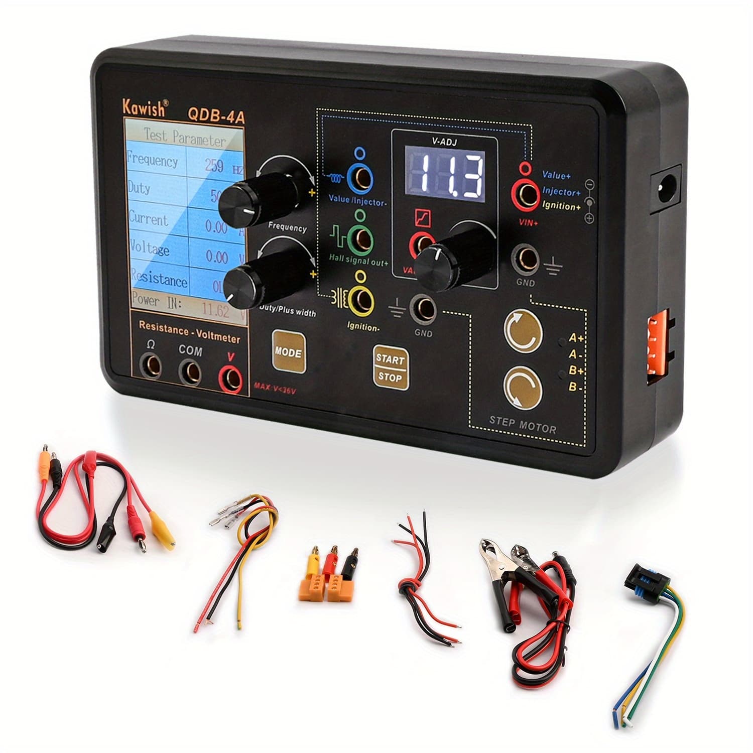 TEMU 2025 New! Auto Ignition Coil Test Injector Solenoid Valve Idling Stepper Motor Instrument Tester Fault Detector Drive Simulator