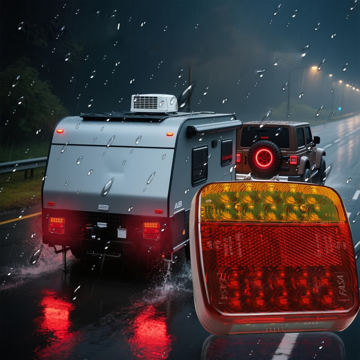 TEMU Magnetic Wireless Lights, Rechargeable Led Light For Truck, Rv Boat