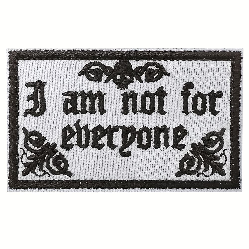 TEMU Funny I Am Embroidery Patch For Backpacks, Loop Badge Emblem For Clothing