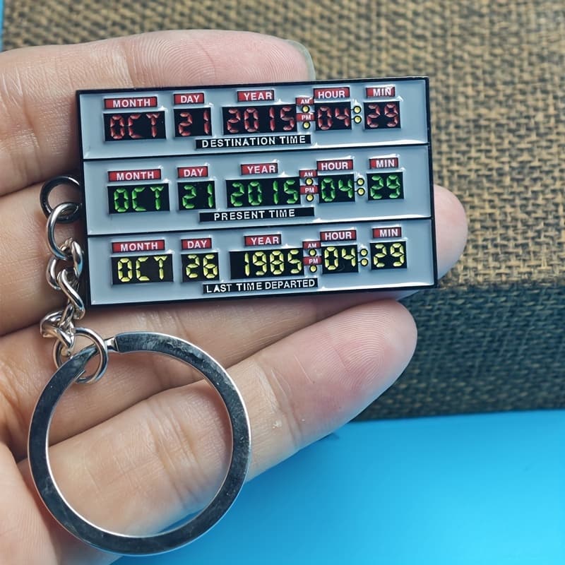 TEMU An Interesting Time Circuit Board Keychain, A Keyring That Resembles A Display, Perfect As A Gift For , Including Car Key Rings And Hotel Door Key Rings