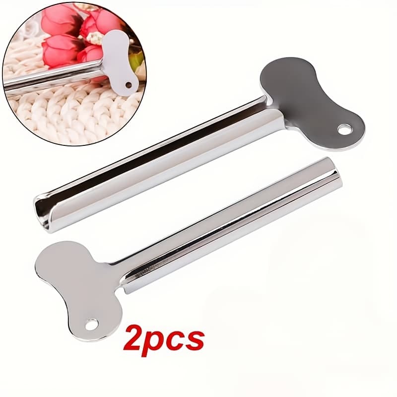 TEMU 2/3/5pcs Stainless Steel Toothpaste - Multi-functional Cream Tube Paint