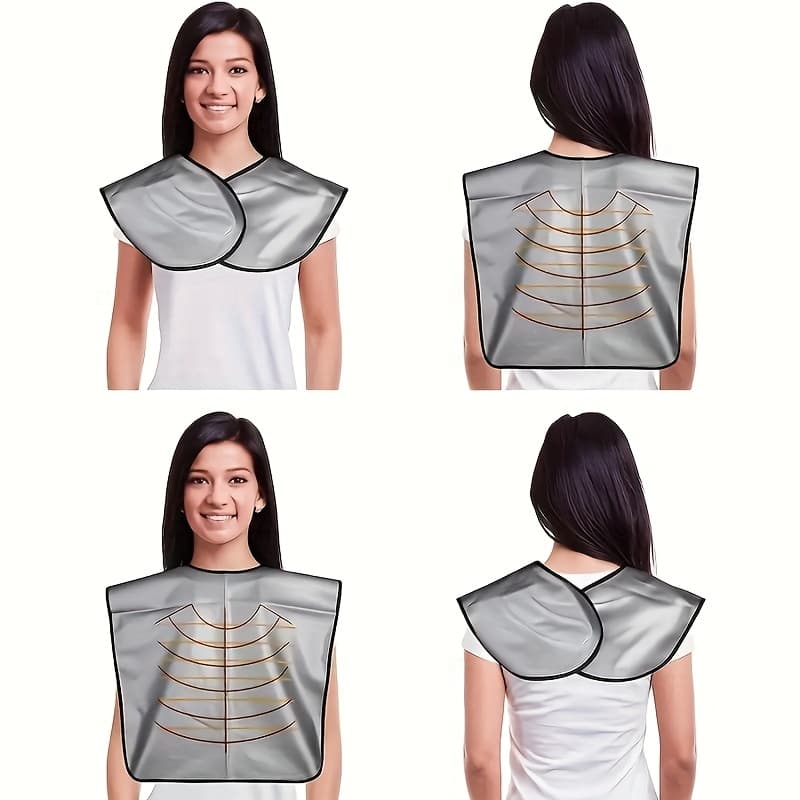 TEMU 1pc Professional Hair Dyeing Shawl For Salons, Thickened And Oiling Shawl For Barber Shops, Pvc Material Household Apron