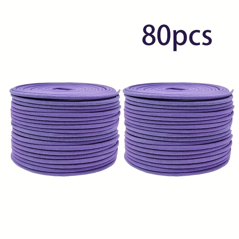 TEMU 80pcs High Quality Lavender Coil Incense For , Suitable For Home, Garden, Bedroom, Kitchen, Tea Room, Office, Etc. Air Purifying, Suitable For Hotel, , Relaxation, And Holiday Gift