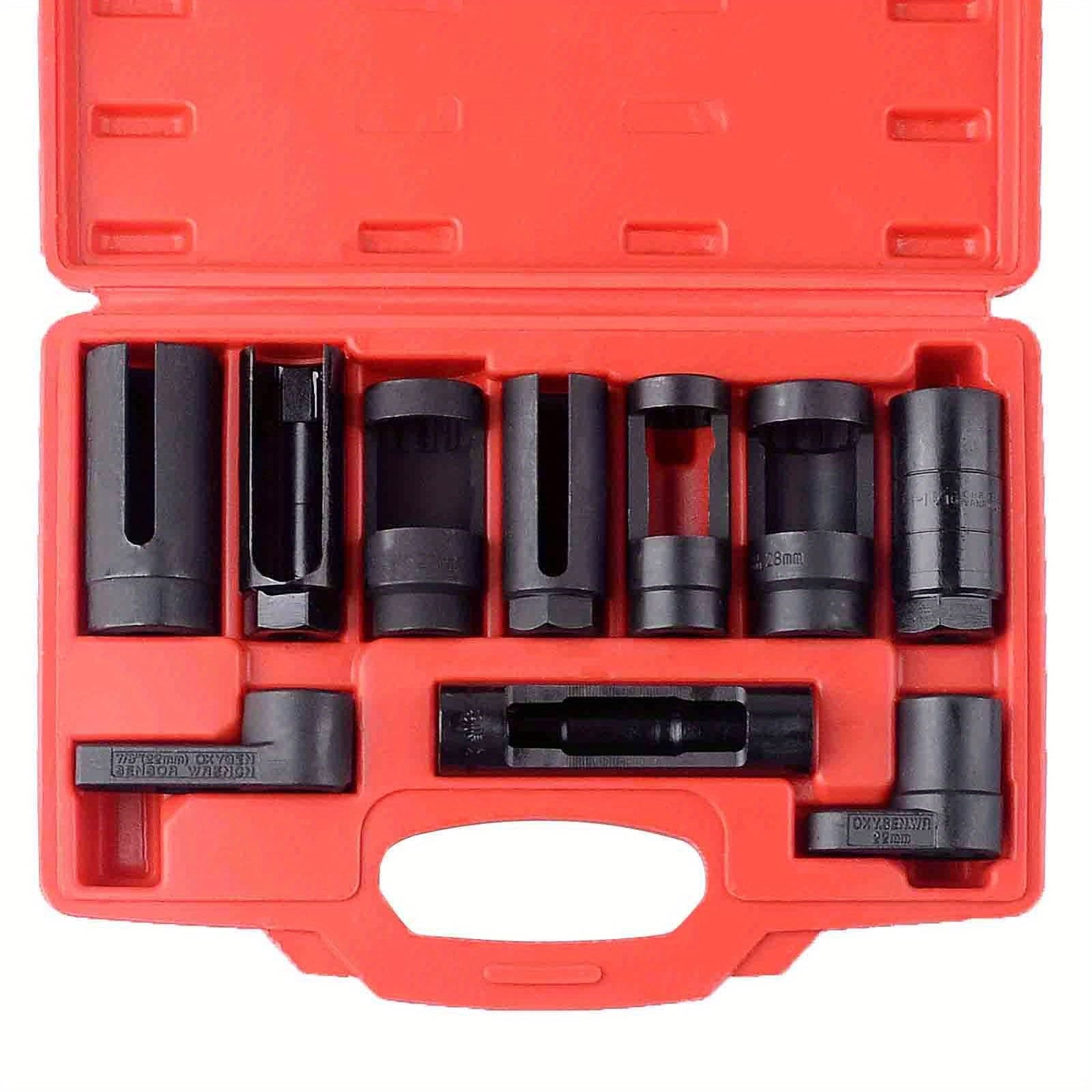 TEMU 10pcs Oxygen Sensor Socket Set Sensor Oil Pressure Sending Unit Removal Kit