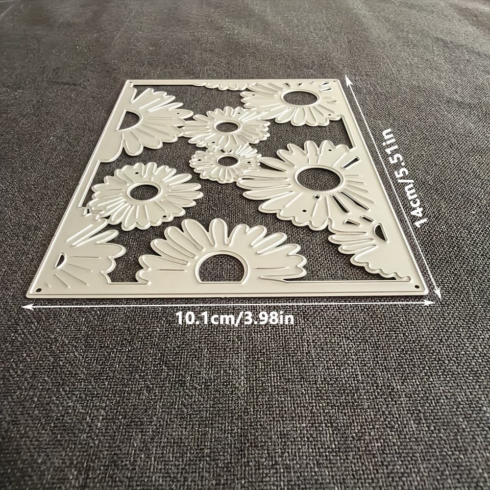 TEMU 1pc Daisy Metal Die For Scrapbooking And Crafting, A Embossing Template, Perfect For Making Handmade Cards And Gift Cards
