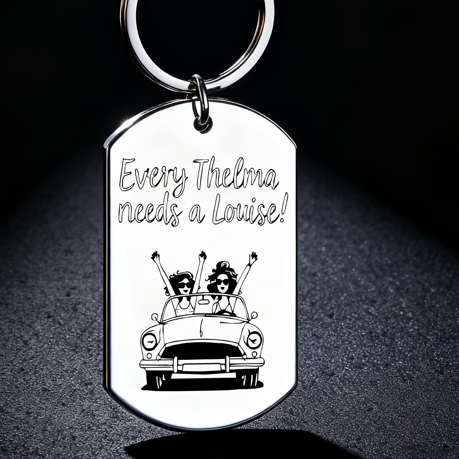 TEMU " Needs A !" Stainless Steel Keychain, Suitable For , Is A Personalized Accessory That Conveys Deep Friendship And Is Fashionable And . For Sisters And On Birthdays And Ho