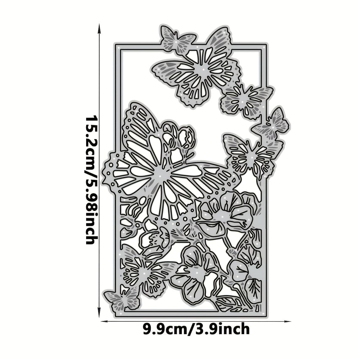 TEMU 1pc Creative Elegant And Floral Theme Die - A Versatile Craft Tool For Scrapbooks, Photo Albums, Greeting Cards, And Home Decor - Perfect For Holiday Greetings And Crafts