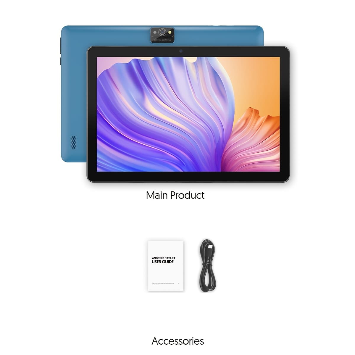 TEMU 10-inch Tablet Featuring 13, With 7gb Of (3+4) And 64gb Of Storage, Expandable Up To 512tb Via Tf Card. This Wi-fi Tablet Includes A 2mp Front Camera And An 8mp Rear Camera