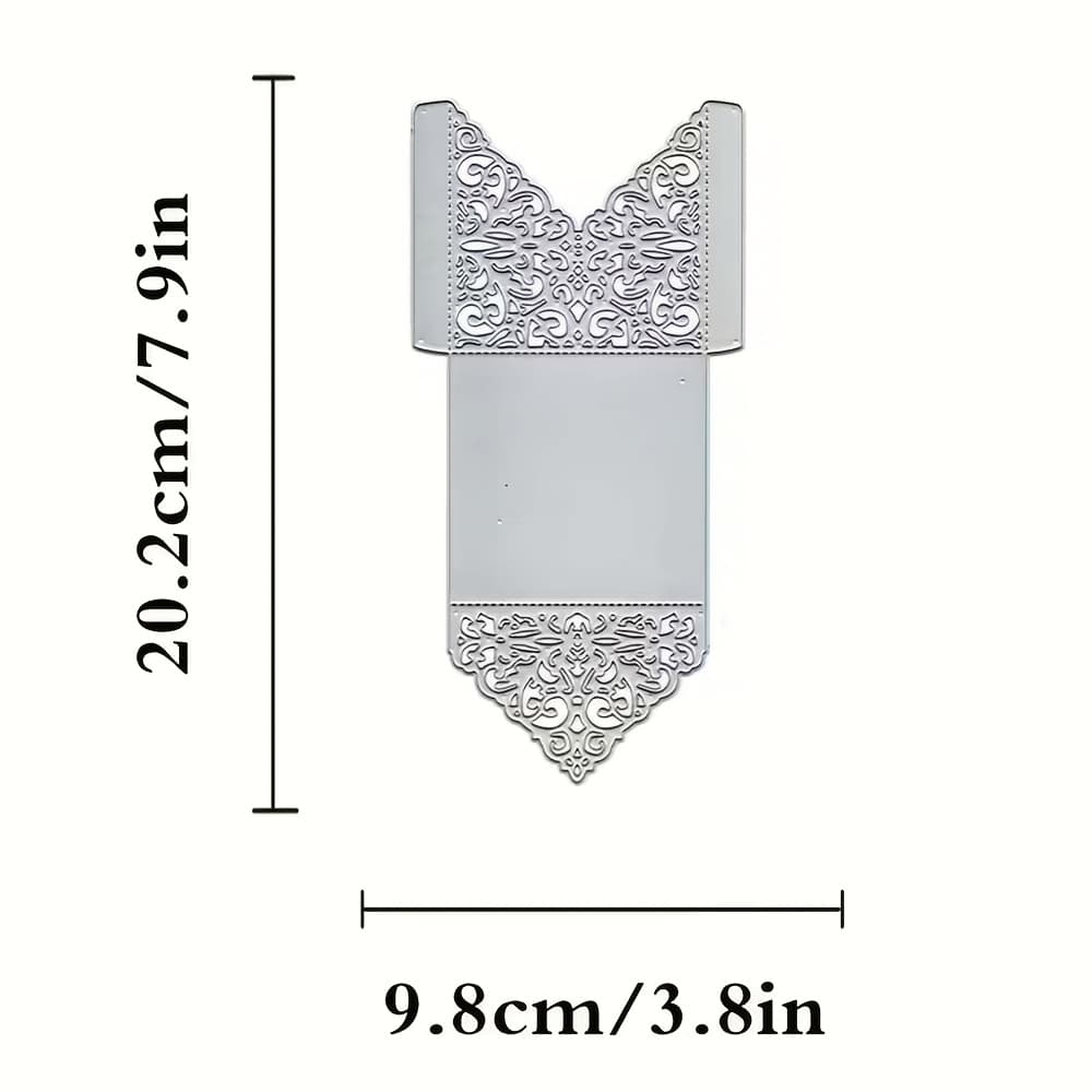 TEMU 1pc Envelope Cutting Dies. Diy Scrapbooking Card Die Cut, Handmade Greeting Card Making Stencils, Handmade Craft Embossing Tool.