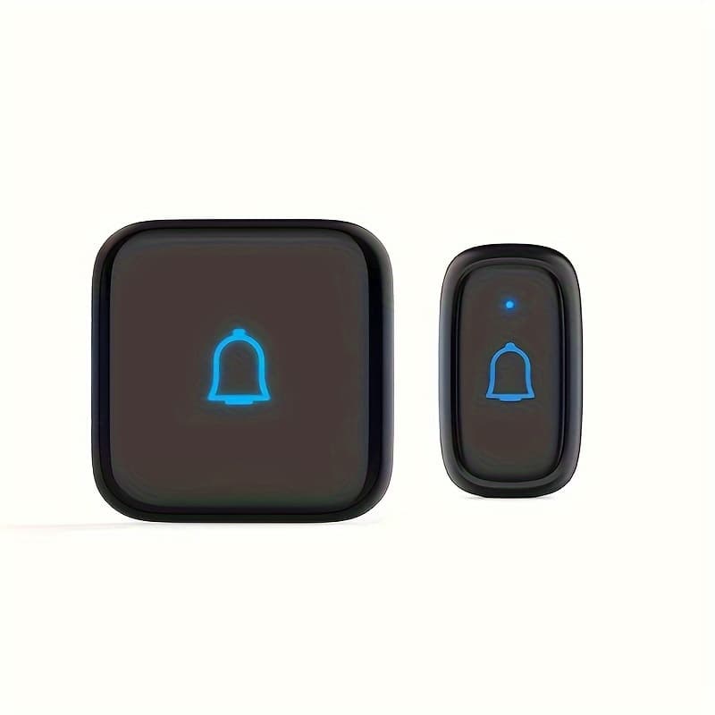 TEMU Wireless Doorbell Ip66 Waterproof 115db With 56 Chimes Door Wireless 1000ft Range Battery Doorbell Chime Kit 7 Levels Volume Mute Mode Doorbells For Home Kid Room Office