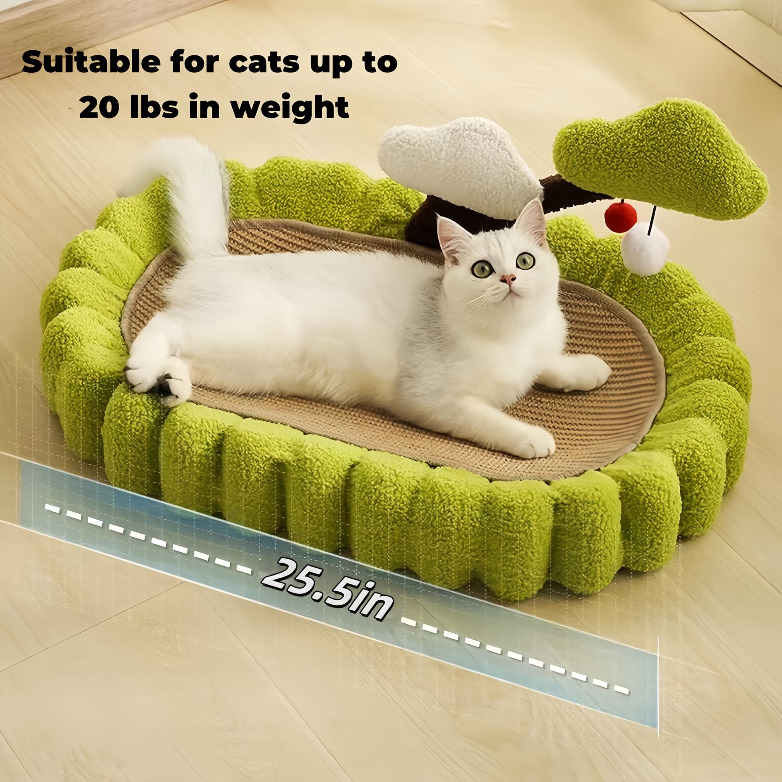 TEMU Agave Sword-shaped Design Cat Scratch Board Nest Pet Supplies, Adds Fun To Home Decor. It In The Bedroom Or Living Room; It Serves As A Toy And A For Cats While Being An Decoration That Reused.