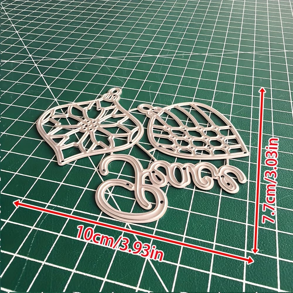 TEMU 1pc Christmas Snowball Metal Cutting Die - Versatile Craft Tool For Scrapbooks, Photo Albums, Greeting Cards And Home Decor - Great For Holiday Wishes And Crafts