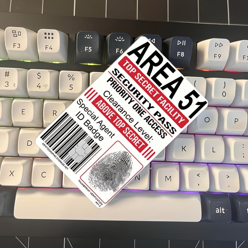 TEMU 4 Fingerprint Credit Card Stickers - Id Card With Access, And Secure Secret