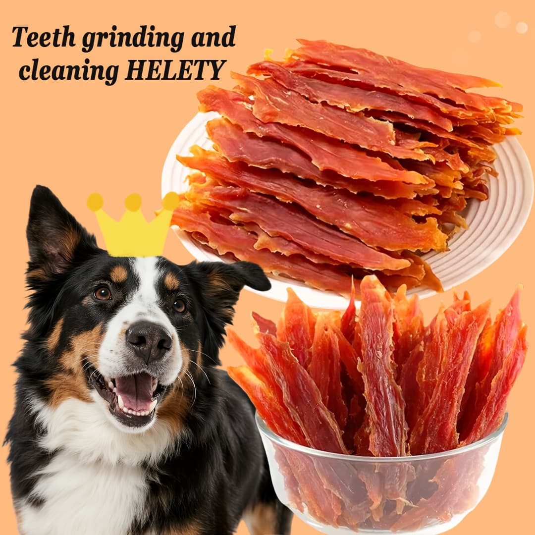TEMU 0.4lb/0.6lb Duck Jerky Dog Treats, Pet Treat, High Protein, Cleans Teeth, Training Reward Treat, Promotes , Suitable For Adult Dogs And Puppies