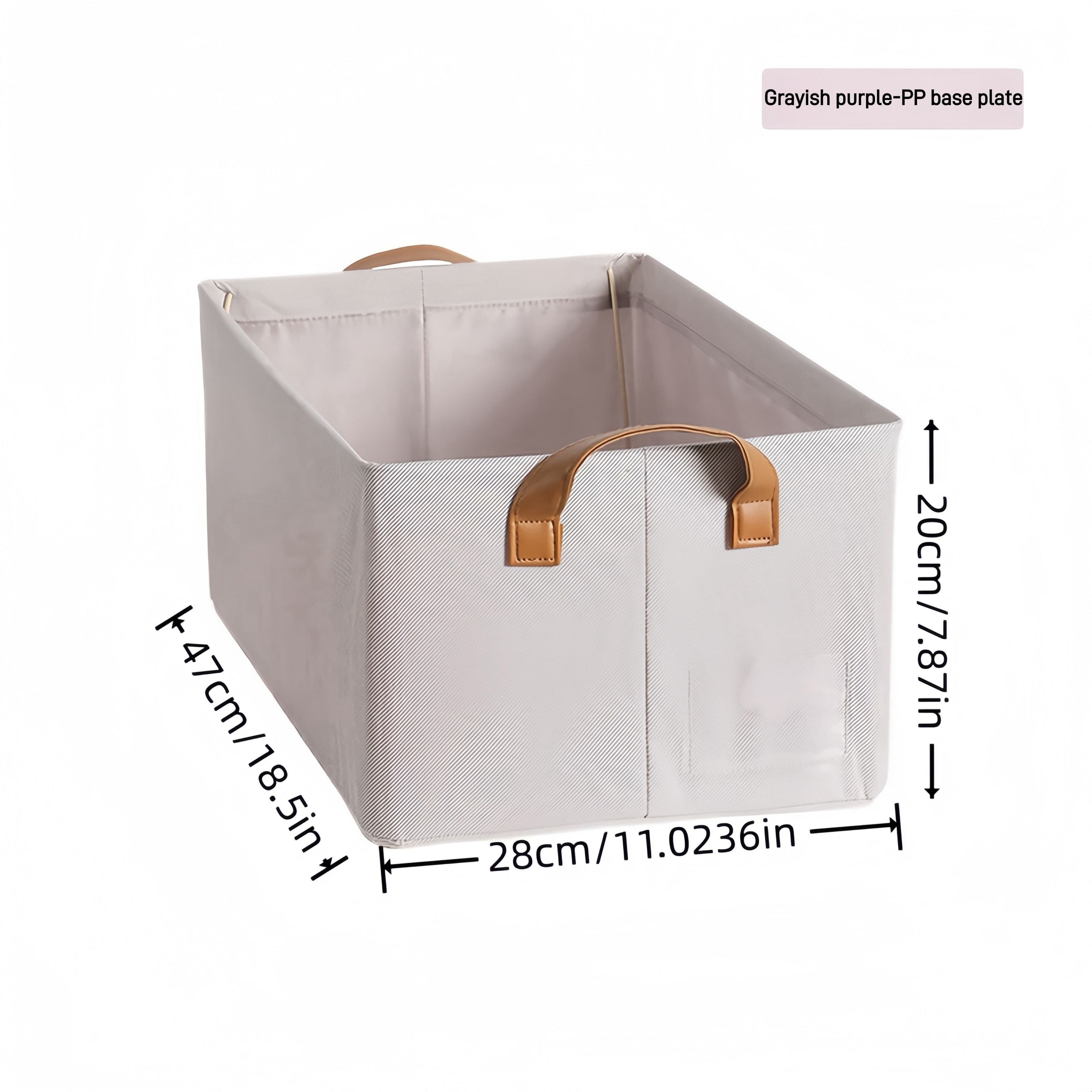 TEMU 2-pack Large Storage Basket With Shelves, Fabric, Wardrobe Storage Bag And Storage Bin With Handles For Organizing Clothes, Decorating The Foldable Basket
