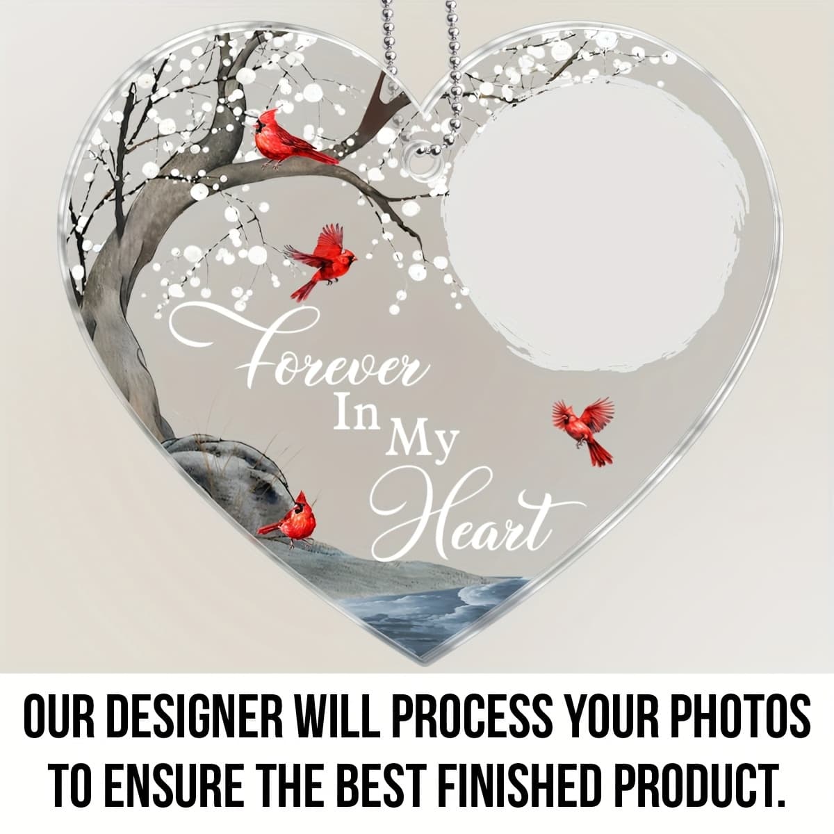 TEMU 2d Flat Personalized Memorial Acrylic Car Ornament -custom Photo , Sympathy Gift For Family -personalized Car Ornament With Photos - Personalized Memorial Car Ornament