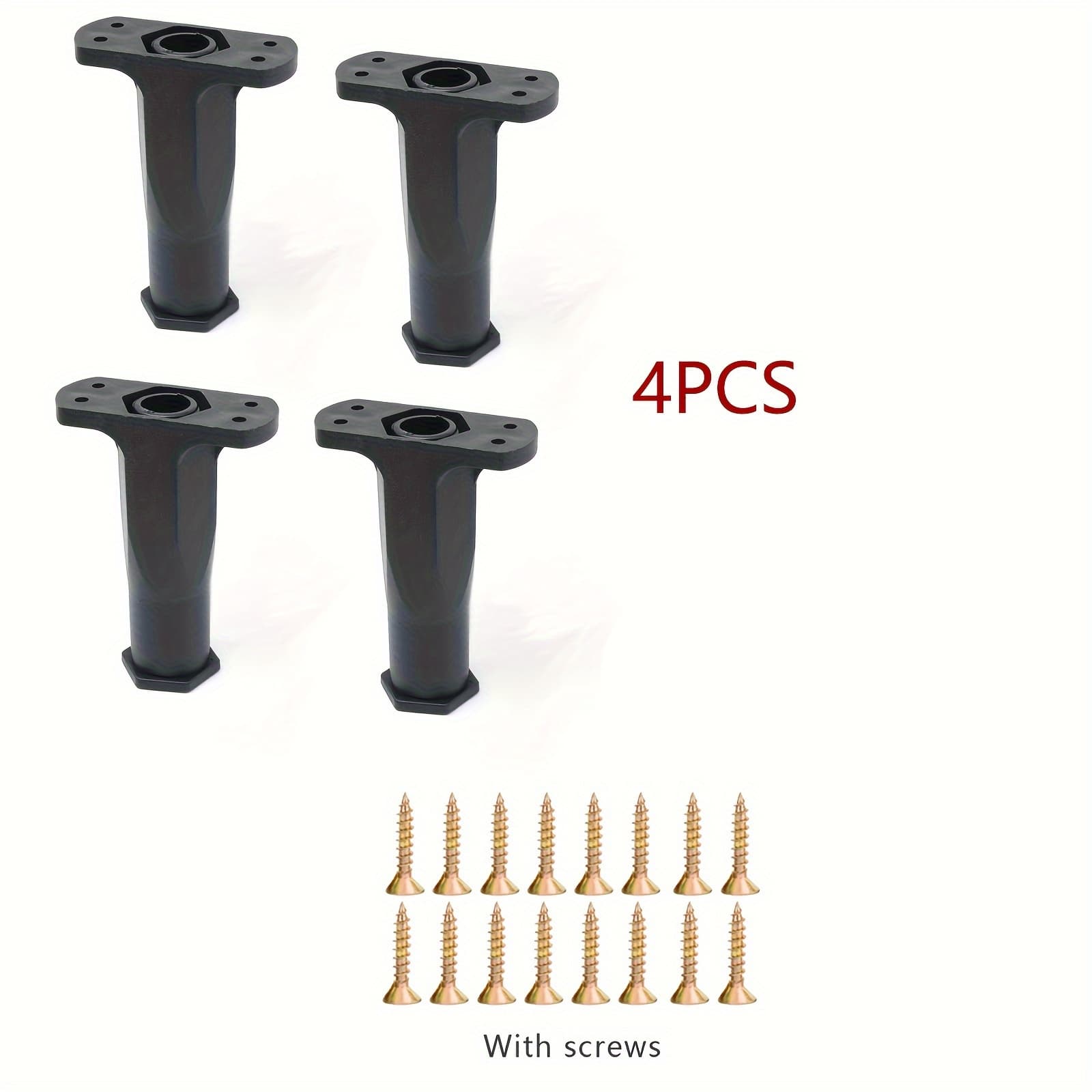 TEMU 4pcs Adjustable Furniture Legs, Bed Board Support Legs, Suitable For Cabinets, Tables, Bed Board Support And