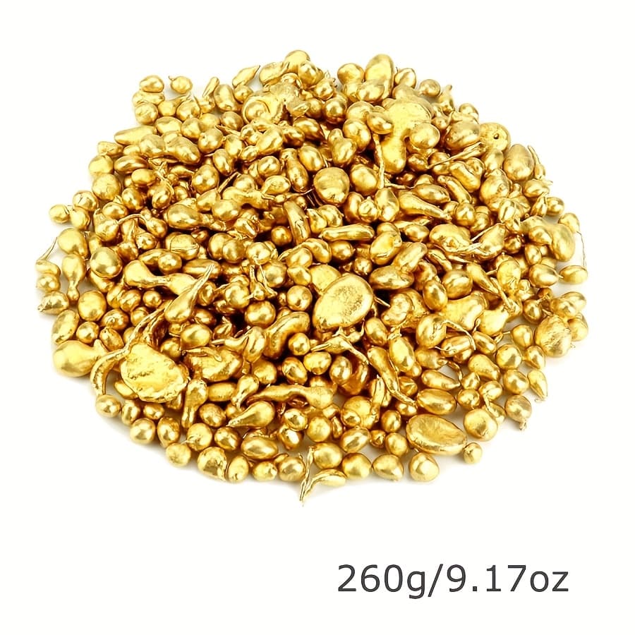 TEMU 260g Brass - Pure Golden-like Copper Alloy (low-cost To Golden) For Making, Casting Golden-tone Pendants, Rings, Necklaces & Charms - & Cast, Durable Crafting Material For Beginners & Hobbyists
