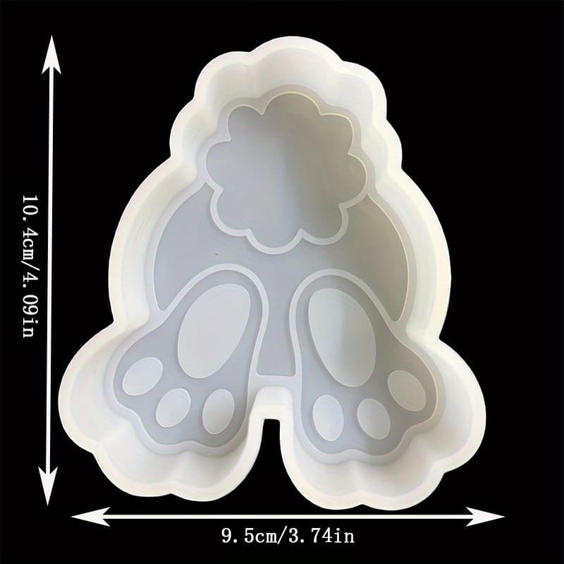 TEMU 1pc Rabbit Tail Resin Silicone Mold | Car Air Freshener And Desktop Ornament Silicone Mold