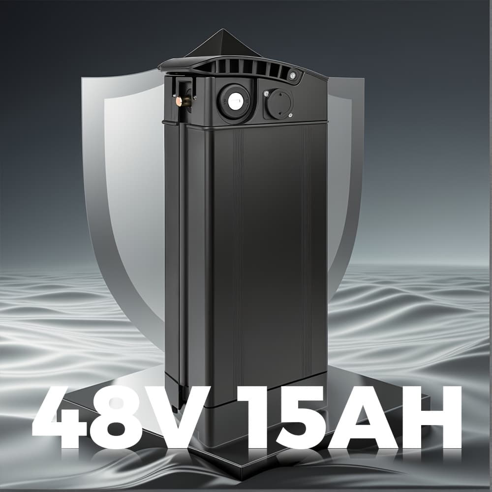 TEMU 48v15ah Electric Bicycle Battery Pack, With A Range Of Up To 40 Kilometers, Compatible With 250w/500w740w Motors, Accessories Charger/battery Base/, Suitable For Many Models Such As Gs5/ge5/gs3