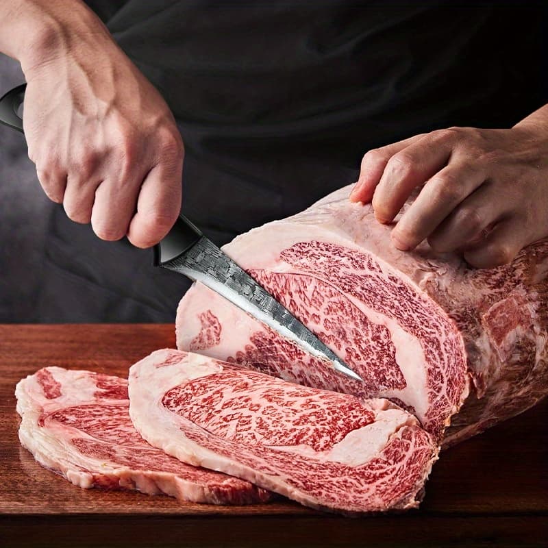 TEMU 11.65 Inch Knife - 420 Stainless Steel Ultra-sharp Blade With Ergonomic Handle - Great For The Kitchen, Grilling, Outdoor Cooking - Perfect Father's Day Gift For The