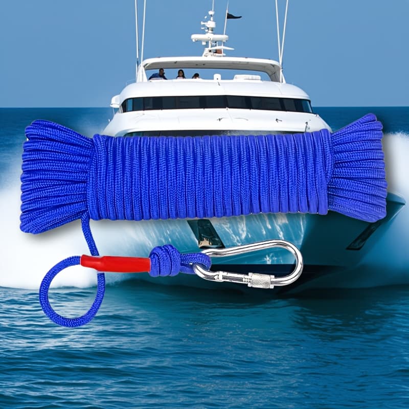 TEMU 10/20m Beach Boat Rope Salvage Rope, 4mm Thick Rope, With Hook