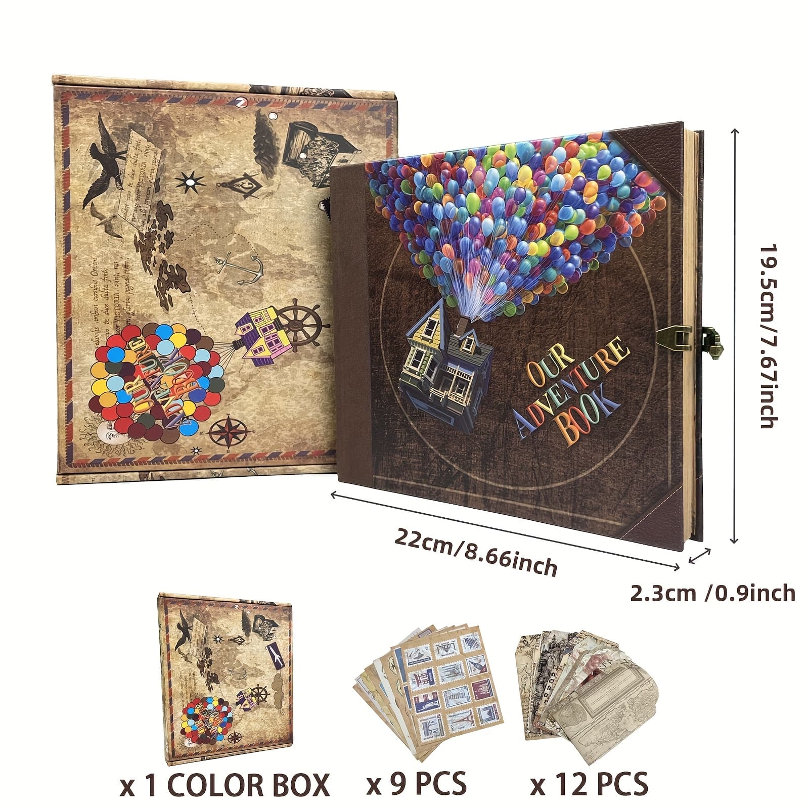 TEMU Our Retro Book, Featuring 146 Pages And Measuring 19.5 By 7.7 Inches, Is A Creative Perfect For Commemorating . It An Ideal Gift For Year 2025, Valentine's Day, Family Anniversaries
