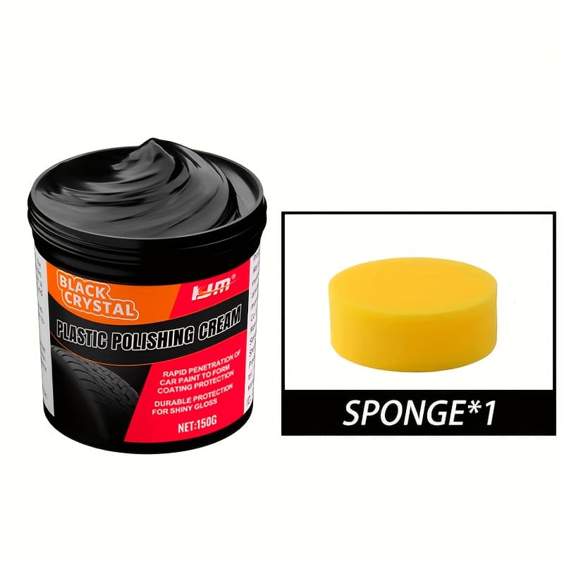 TEMU Plastic And Rubber Repair Paste - Interior Reconditioning Wax, Automotive Tire Gloss Maintenance, Anti-aging And Fading, Repair Scratches
