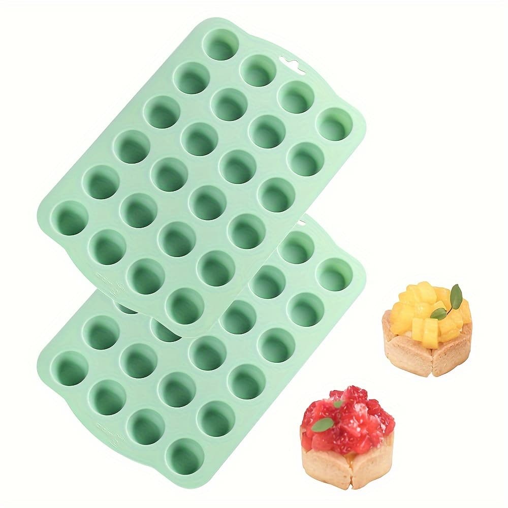 TEMU 2pcs 24-cup Mini Muffin Molds Cupcake Pans For Cake Baking Tool Bakeware Tray