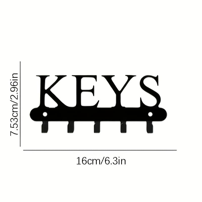TEMU 1pc, Metal Wall-mounted Decorative Hook, Towel Key Clothes Hook Organizer, Your Keys Again