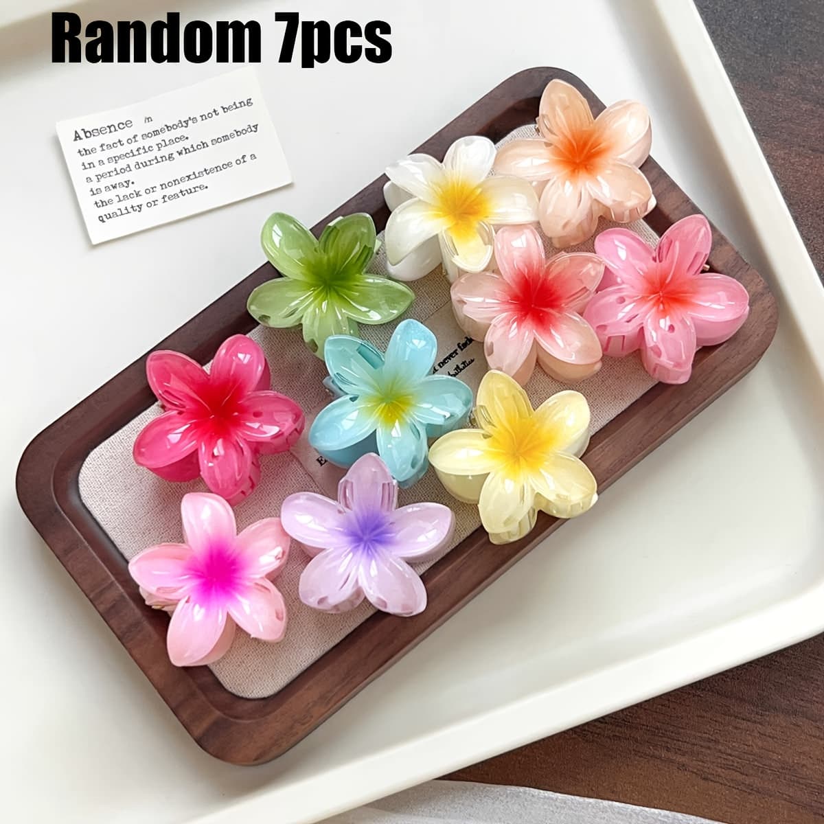 TEMU 7pcs Of Exquisite Gradient Plastic Hairpins Set, Seamless Design, Suitable For Commuting, Fashionable And , A Must-have For Ladies