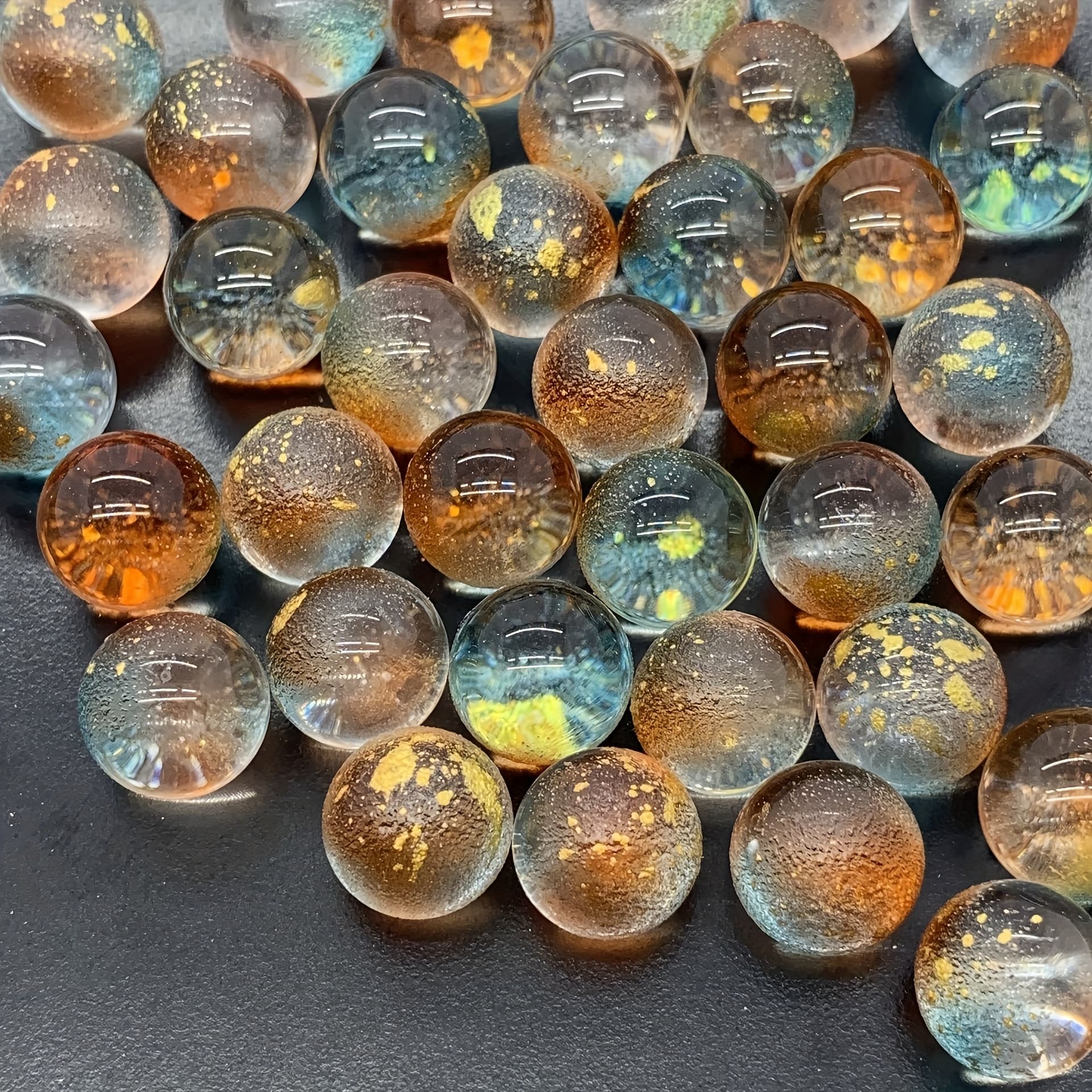 TEMU 30pcs Starry Marble Set - Ideal For Home, Fireplace, And Rv Decor