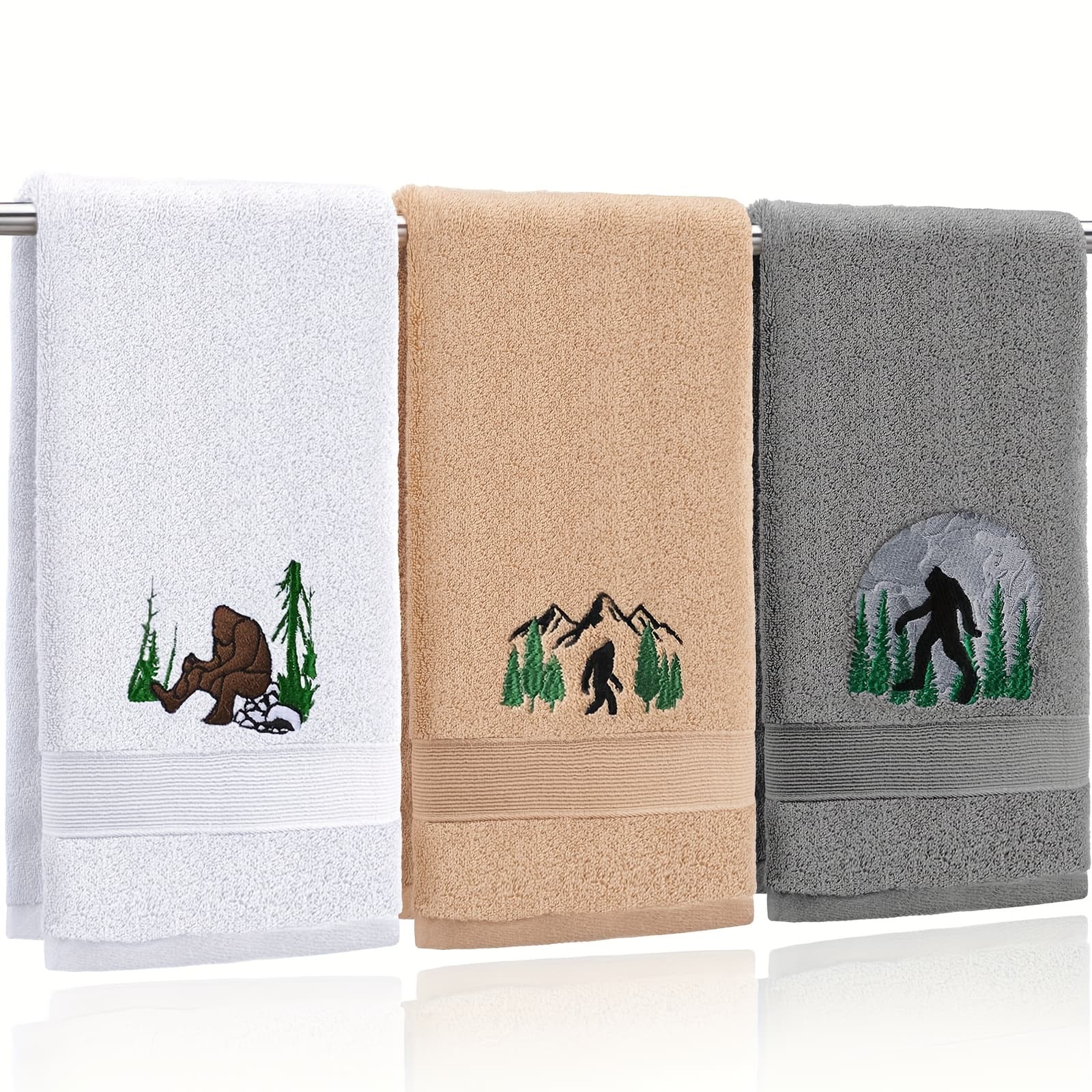 TEMU Set Of 3 Humorous Hand Towels Featuring , Perfect For Decorating Your Bathroom Or Kitchen. Made From 100% Cotton, Each Towel Measures 13.3 By Inches