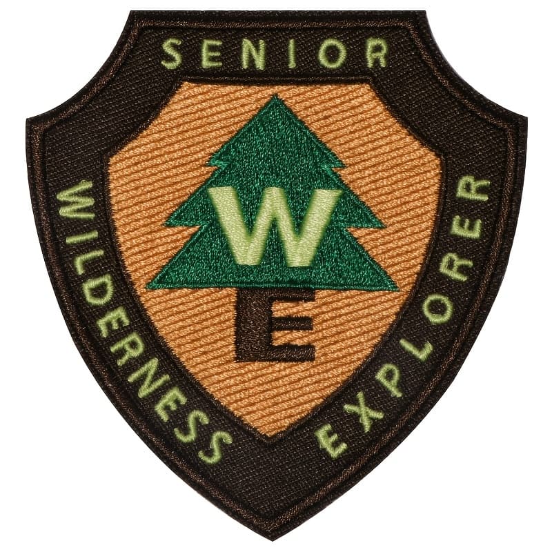 TEMU 1pc Senior Wilderness Explorer Embroidered Iron-on Patch, Applique For And Accessories - Heat Transfer Decal For Jackets, Jeans, Backpacks, T-shirts & More