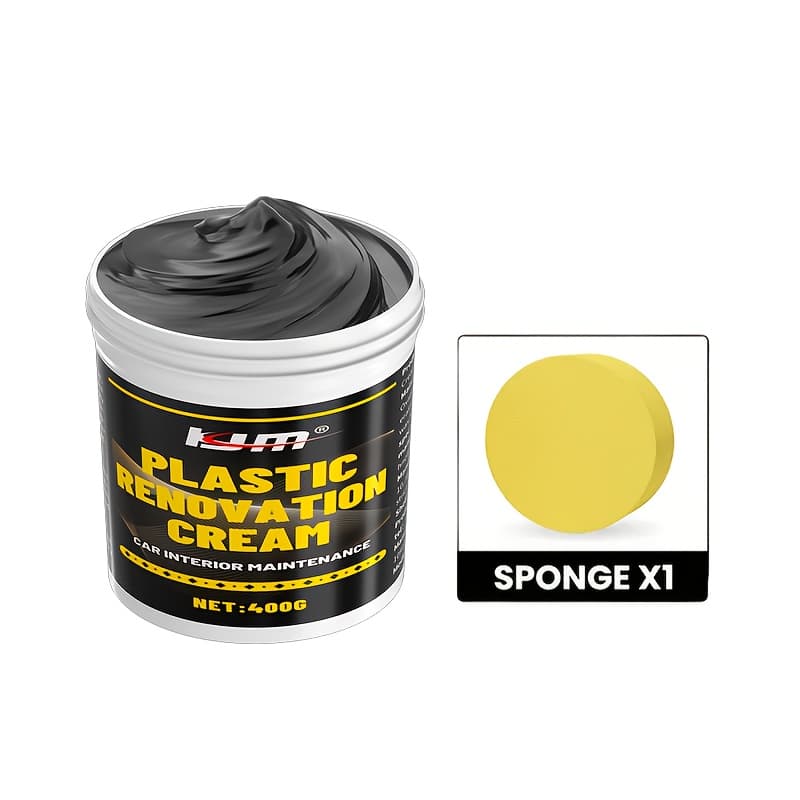 TEMU 400g All-purpose Plastic & Rubber Restorer - Interior Renovation, Tire Shine Care, Anti-aging, Scratch Repair - Multi-use Formula