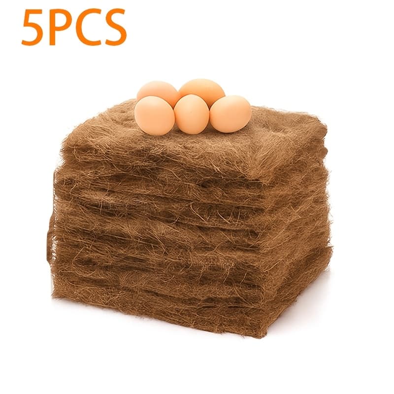 TEMU Pack Of 5/10 Nesting Pads, Suitable For Egg-laying Hens' Nesting Boxes, Compatible With Most Chicken Coop Nesting Boxes, Can Be Used As Bird Nests