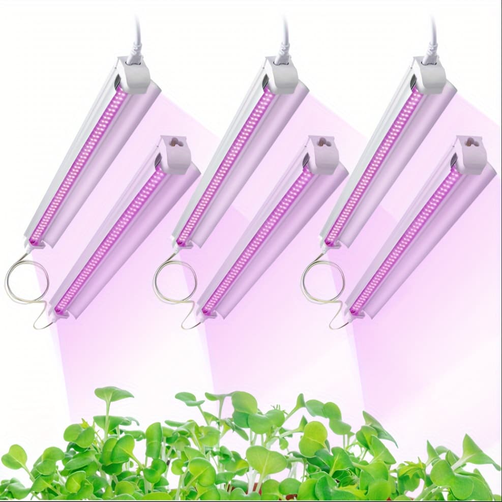 TEMU Grow Light For Indoor Plants, 4ft T8, 270w (6 X 45w, 1620w Equivalent), Full Sunlight Plant Light, Led Grow Lights For Indoor Plants, Greenhouse, 6-pack