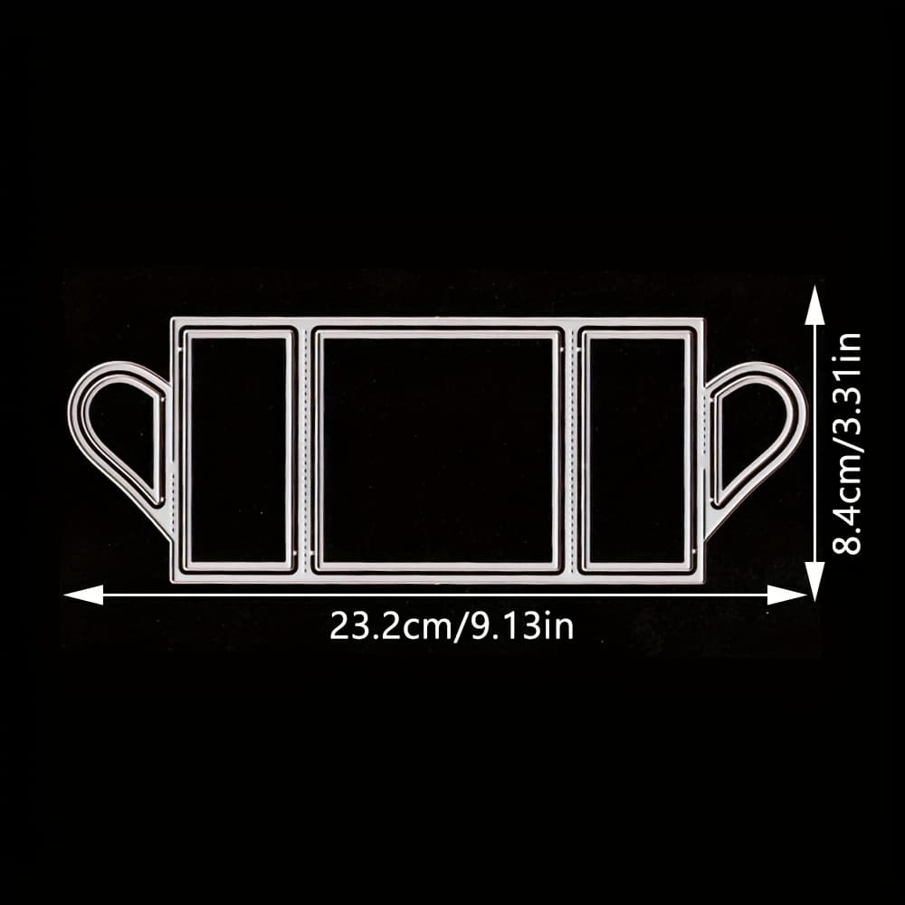 TEMU 1pc Love Card Metal Die Cut, Diy Scrapbooking Embossing Stencil, Handmade Greeting Card Making Metal Cutting Dies, Gift Card Making Tools