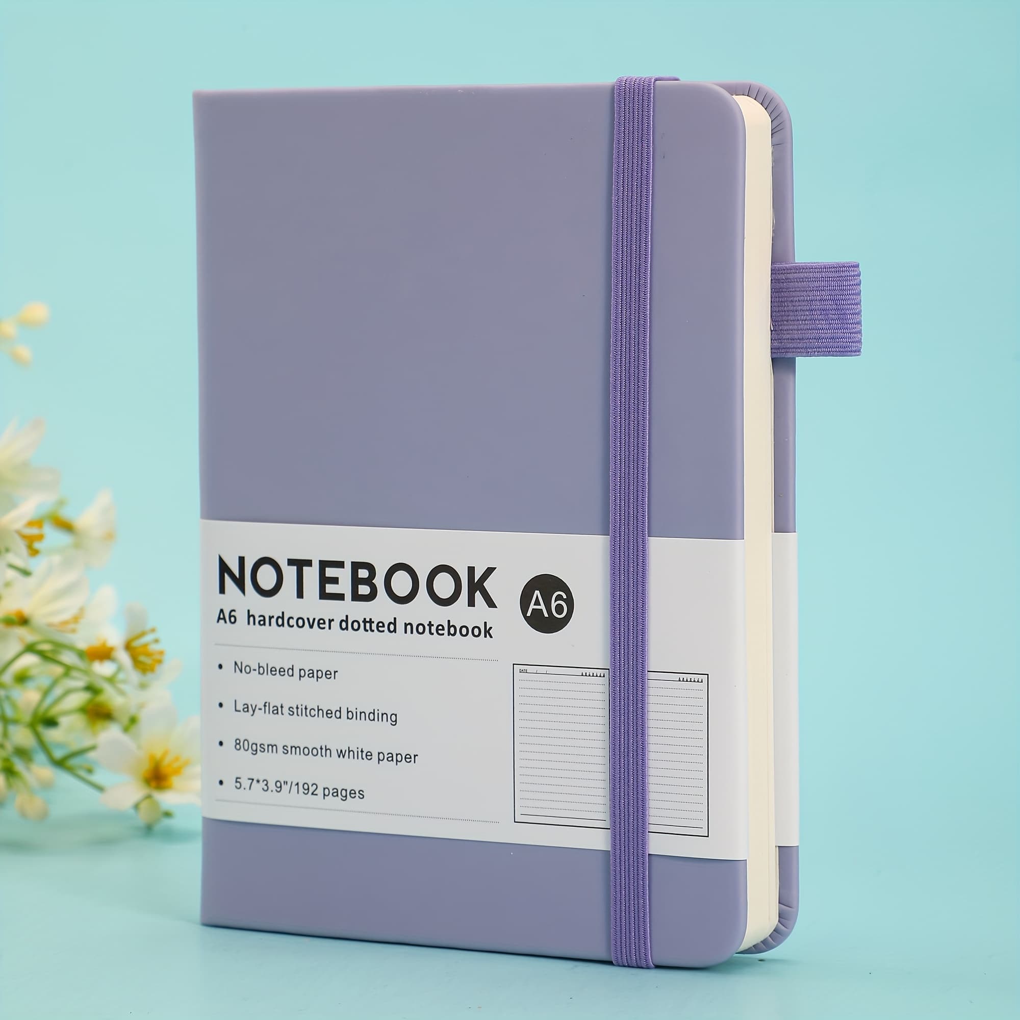 TEMU Pocket Notebook Daily Journal 3.7 X 5.7 Inches (. 9.4 X Cm) Hardcover Small Mini Pocket Notebook With Pen Holder A6 Lined Journal 100 Sheets