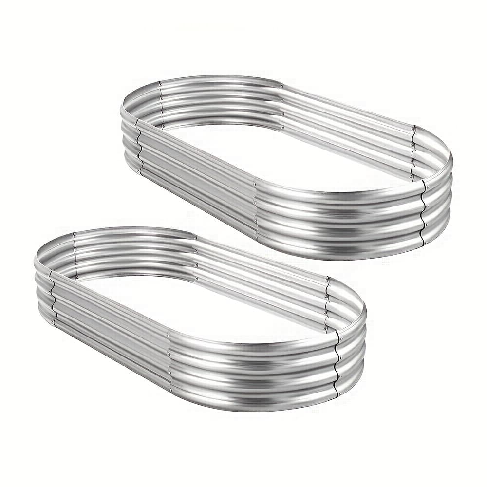 TEMU Galvanized Metal Garden Beds For Growing Vegetables, Flowers, Herbs, And Fruit Trees In Your Outdoor Space