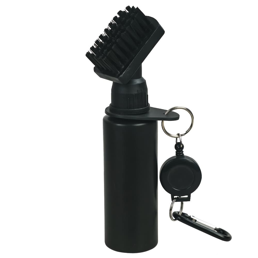 TEMU Golf Clubs Cleaning Water Brush, Retractable Aluminum Climbing Hook Golf Club Cleaner Brush, Nylon Brush Head And Squeeze Water Bottle Holds 4 Ounces Of Water