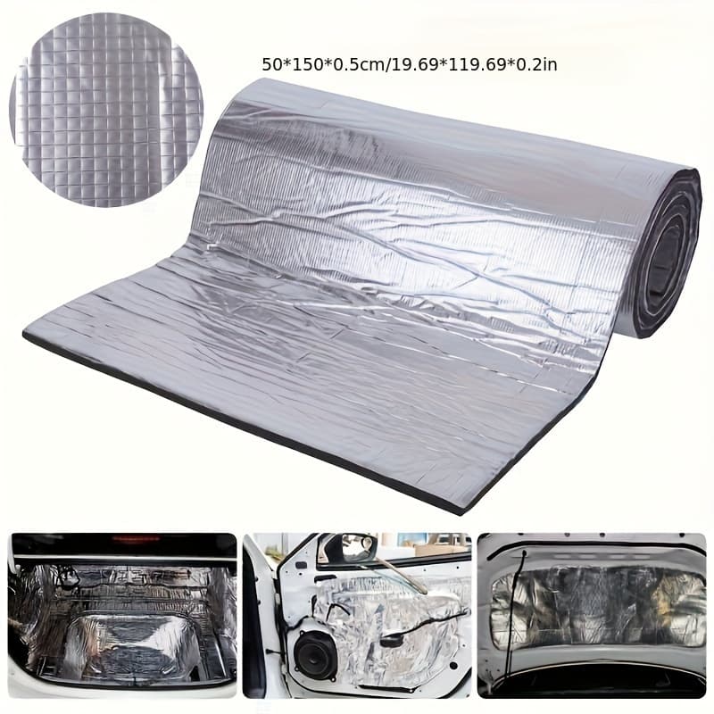 TEMU Automotive Insulation Material For Heat Insulation, Vibration , And Soundproofing, Suitable For Engine Hoods, Doors, And Other Components.