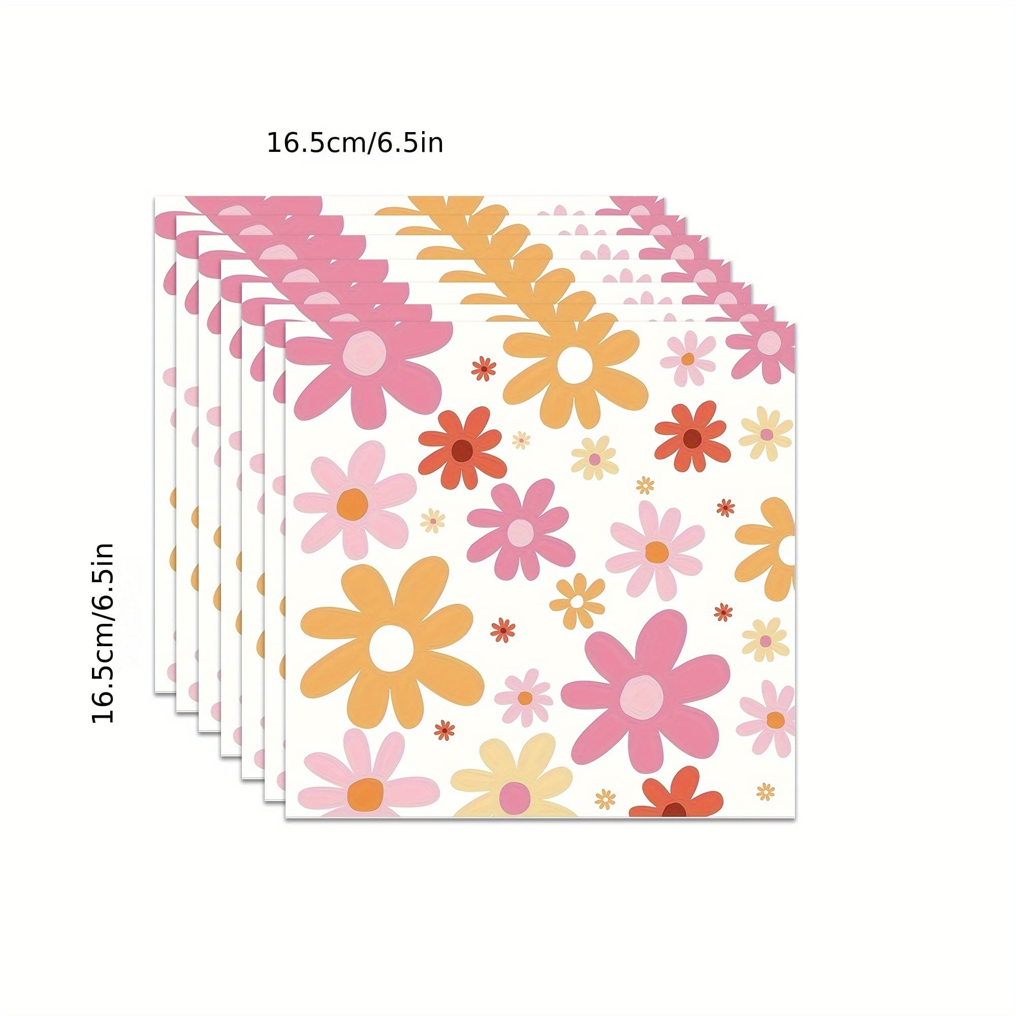 TEMU Daisy Disposable Paper Napkins, Stylish Daisy Party Napkins, Suitable For Bohemian Hippie Chic Vintage-themed Birthday And Baby Shower Party Supplies, 20 Pieces Per Pack