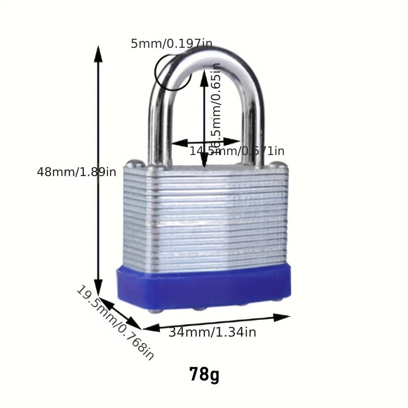 TEMU Laminated Lockalike, Outdoor Padlocks, Lock Set With Keys, Padlocks
