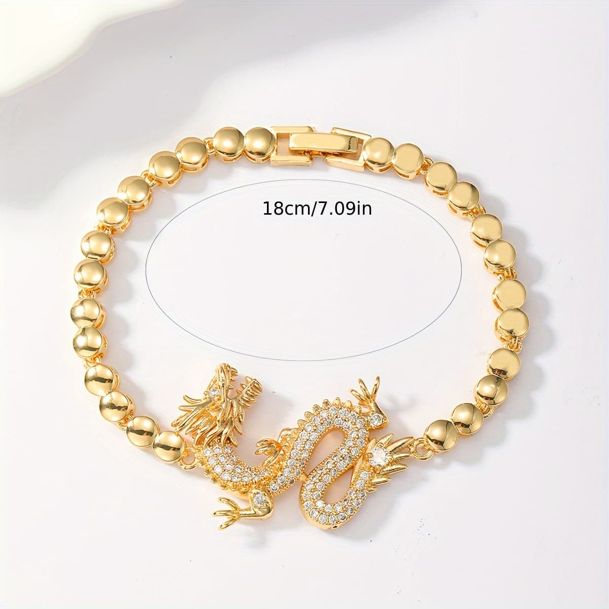 TEMU A Luxurious, , -filled Classic Chinese Bracelet For Leisure, Dating, Holiday Parties, For Teenager, For Teenager